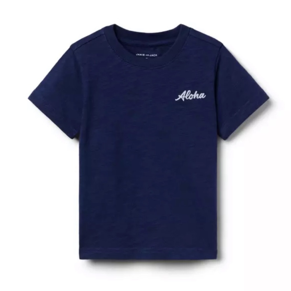 Janie & Jack | Aloha Toddler T-Shirt - Navy